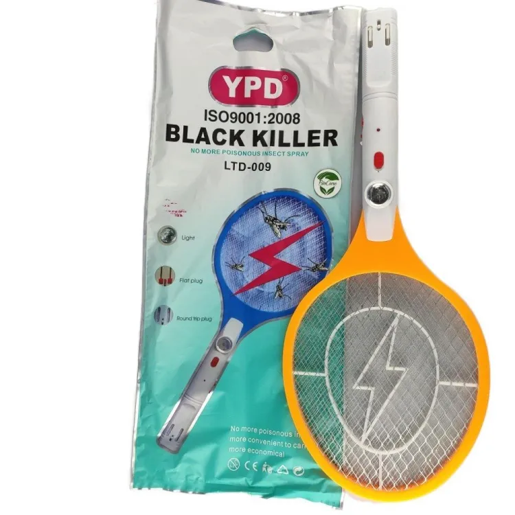 YPD Black Killer Rechargeable Bugs Insect Trap Mosquito Killer Bat Racket LTD-00